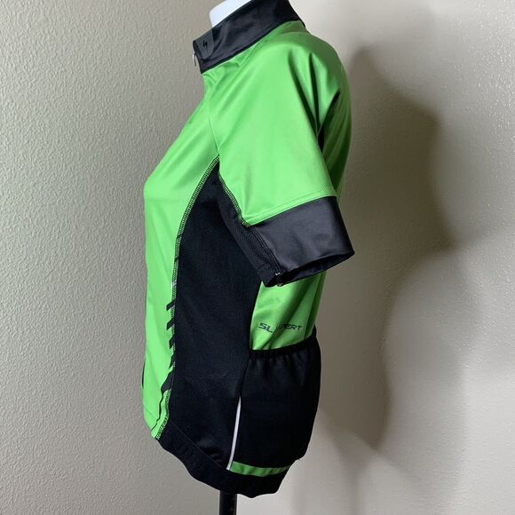 Specialized DeflectUV Form Fit Green Full Zip Cycling Jersey Sz M SL Expert - Picture 6 of 11